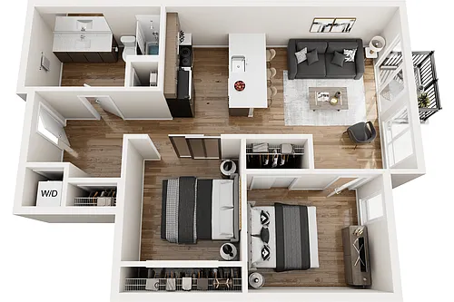 Floor plan M1 South View
