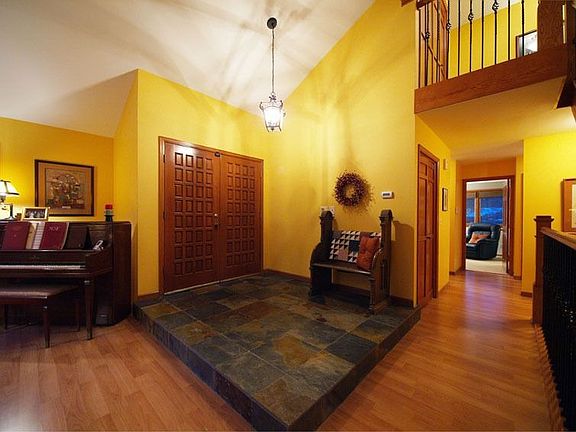 New Slate Floor in Foyer