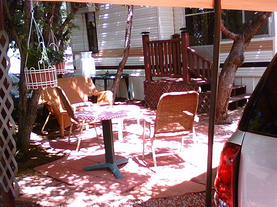 Private back patio