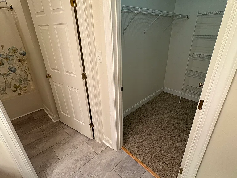 Brand new floors in the Master bathroom and closet