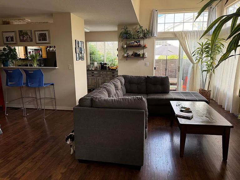 partial view of the living room