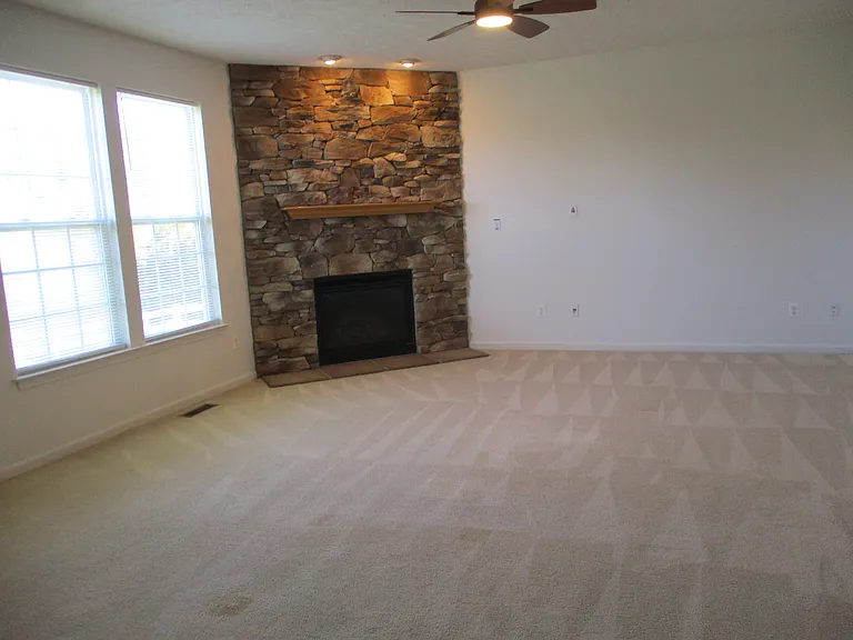 Closer view of Fireplace