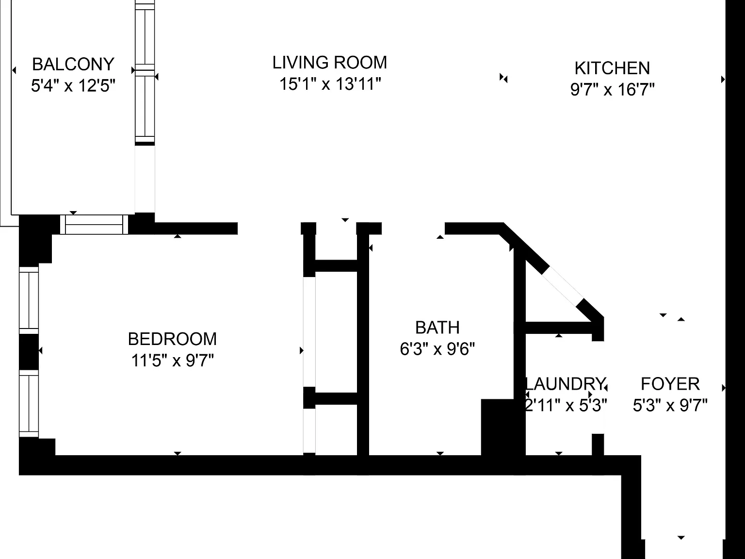 1 bed, 685 sqft, $2,300 — Photo 3