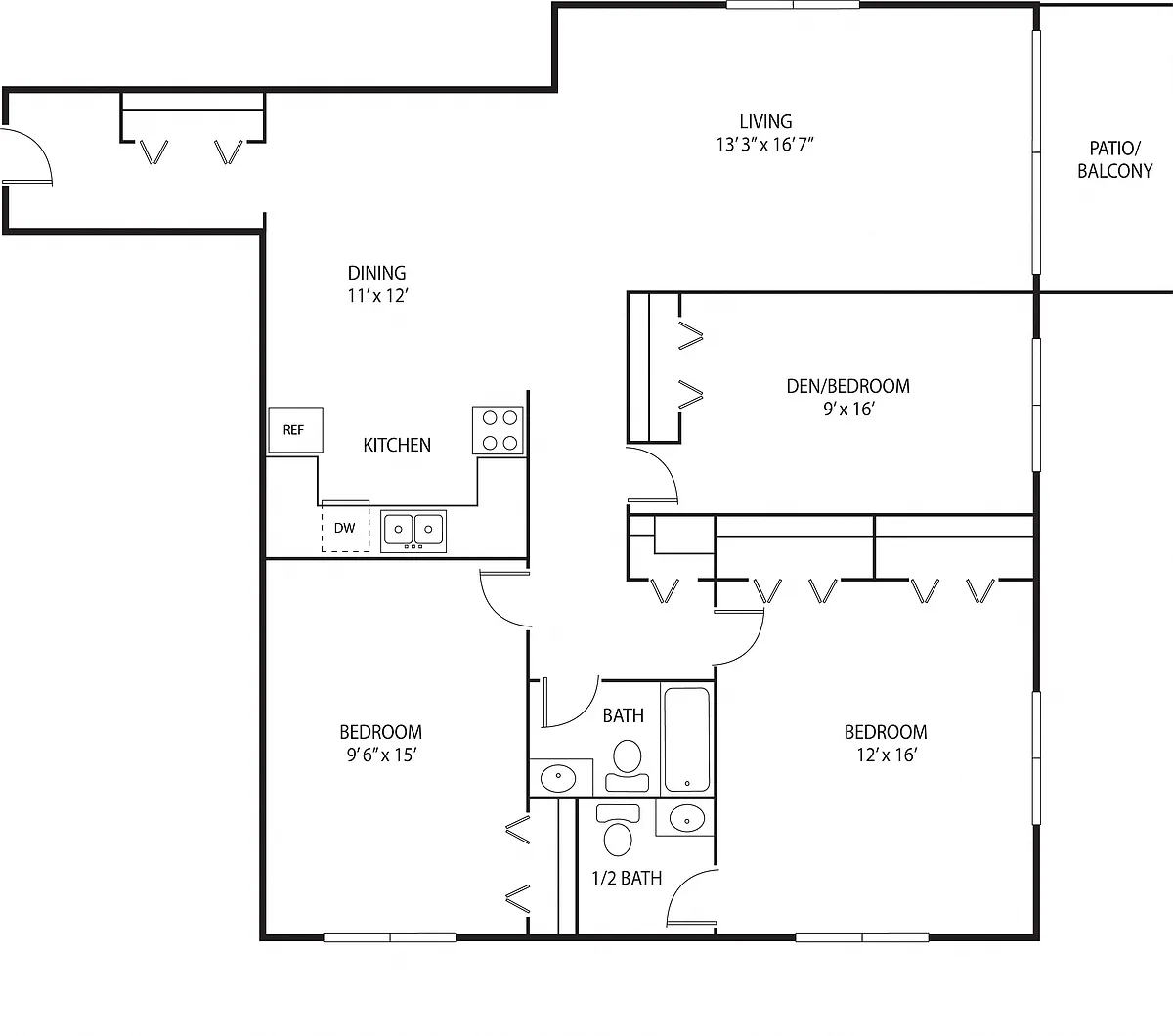 Floor plan Titanium 2 plus Den