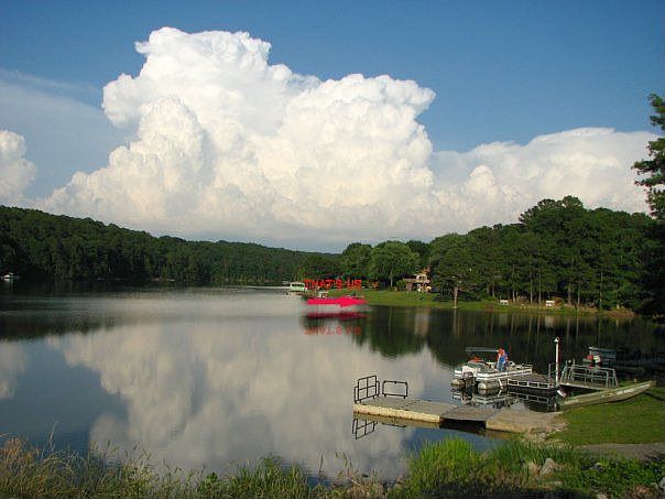 View from Lake Rayburn dam