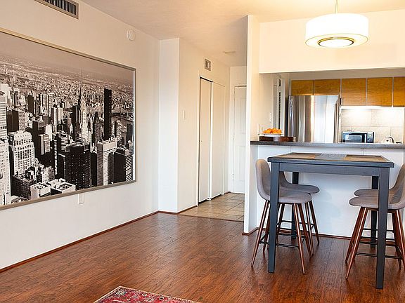 Entry way and dining area