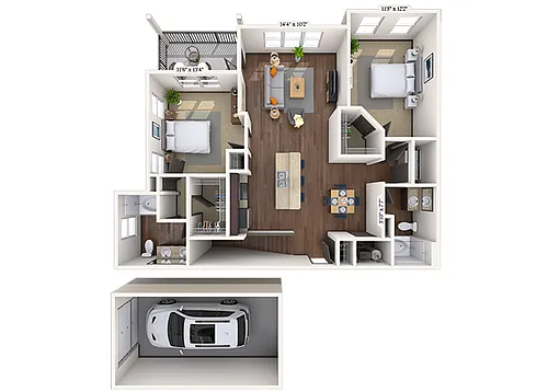 Floor plan Hampton