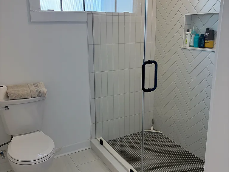 Large walk-in shower