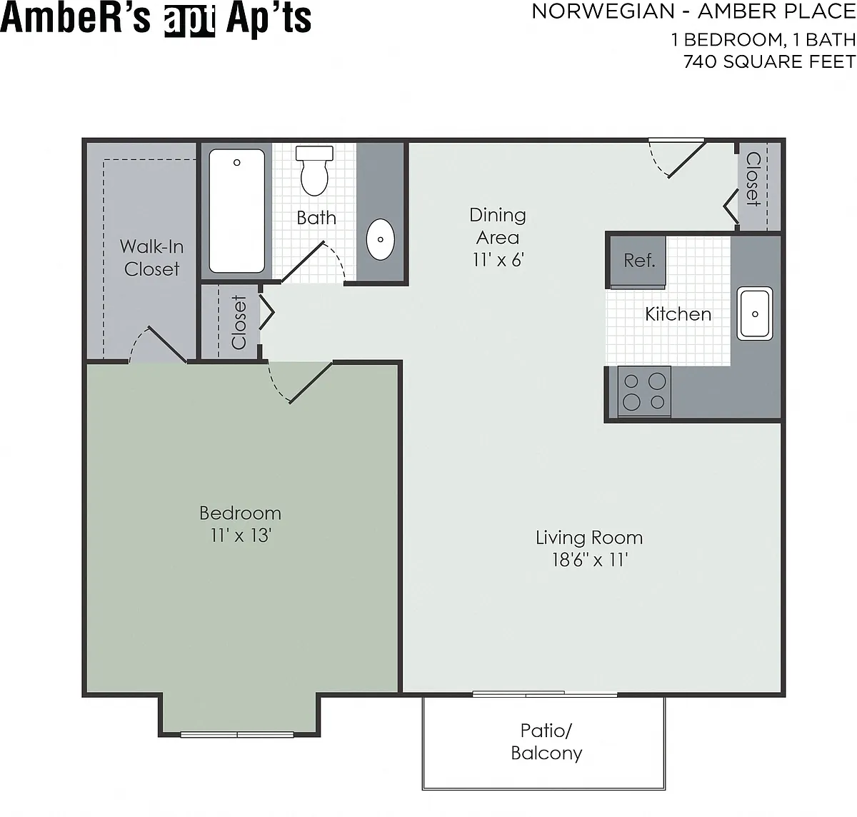 Floor plan Norwegian- Amber Place