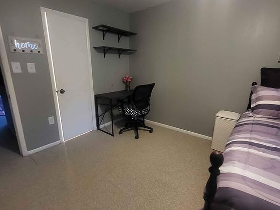 Walk-in closet and corner work area