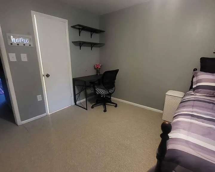 Walk-in closet and corner work area