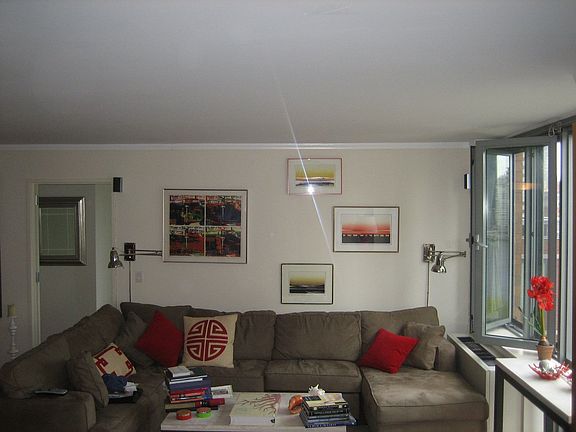Open floorplan living room from TV 