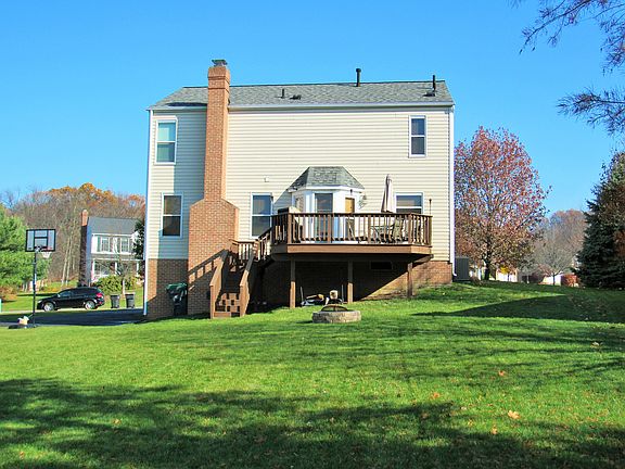 Deck over looking yard