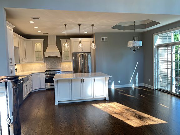 Kitchen with island and breakfast nook