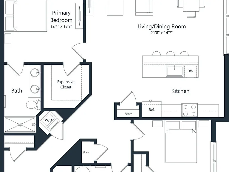 C27 floor plan The Residences at Courthouse Square