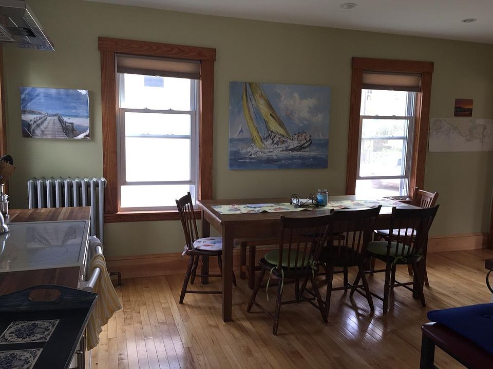 Kitchen with view of harbor