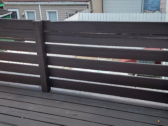 Spacious deck