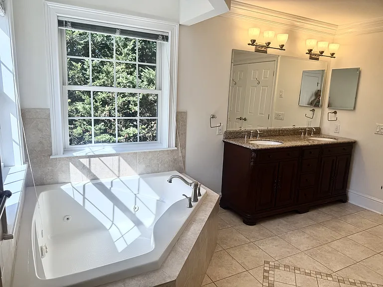 primary bathroom hot tub
