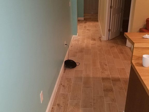 Hallway view of front door