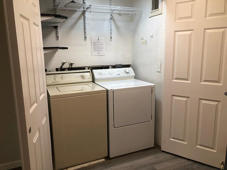 Washer and dryer on the main floor