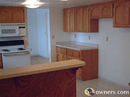 from kitchen to dining room view