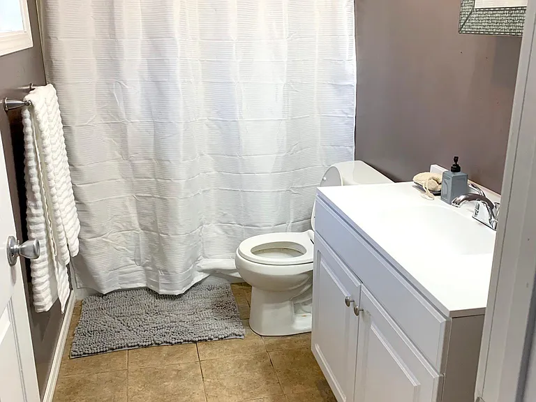 Bathroom before new floors