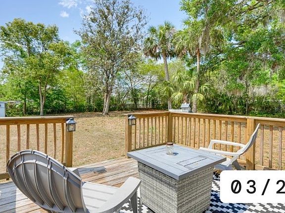 Beautiful, large deck with mature trees and large fully fenced backyard