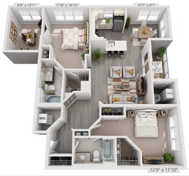 Floor plan B8