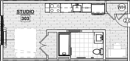 Floor plan Studio