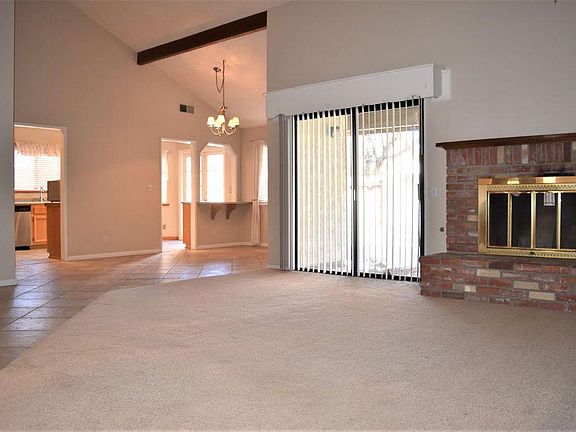 Living room looking into dining area