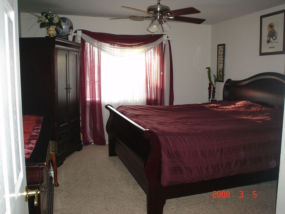Master bedroom with walk-in closet