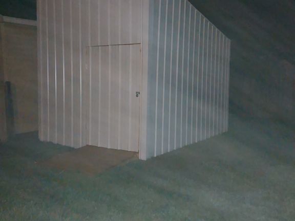 Backyard storage shed