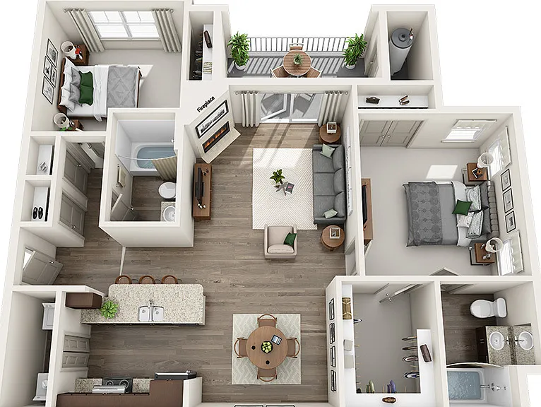 C1 floor plan The Reserve at the Boulevard