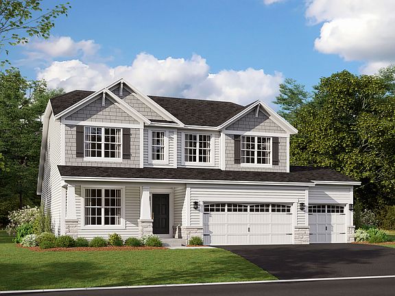 Aberdeen Elevation Craftsman 3-Car Garage