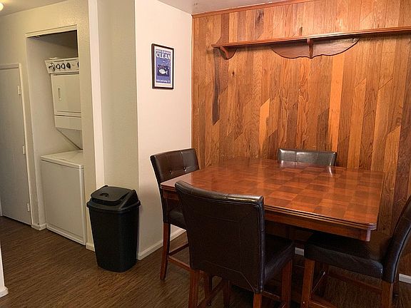 dining area with washer/drye