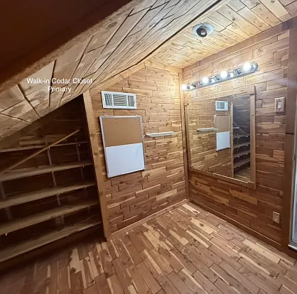 Cedar Closet in Primary Bedroom