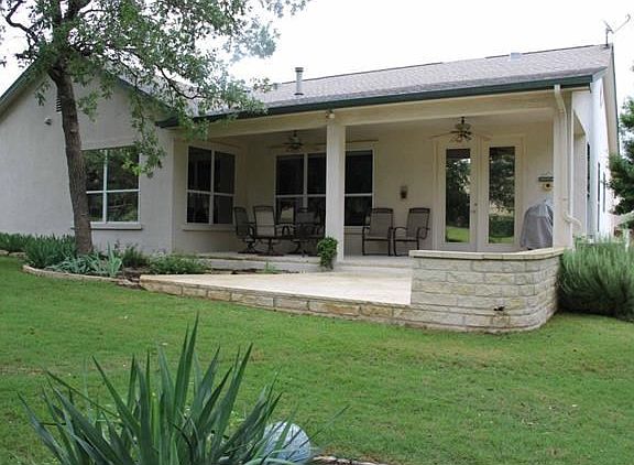 Porch and Patio give extended living space.