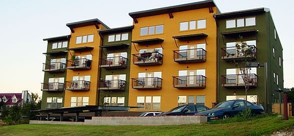 View of the building from the west