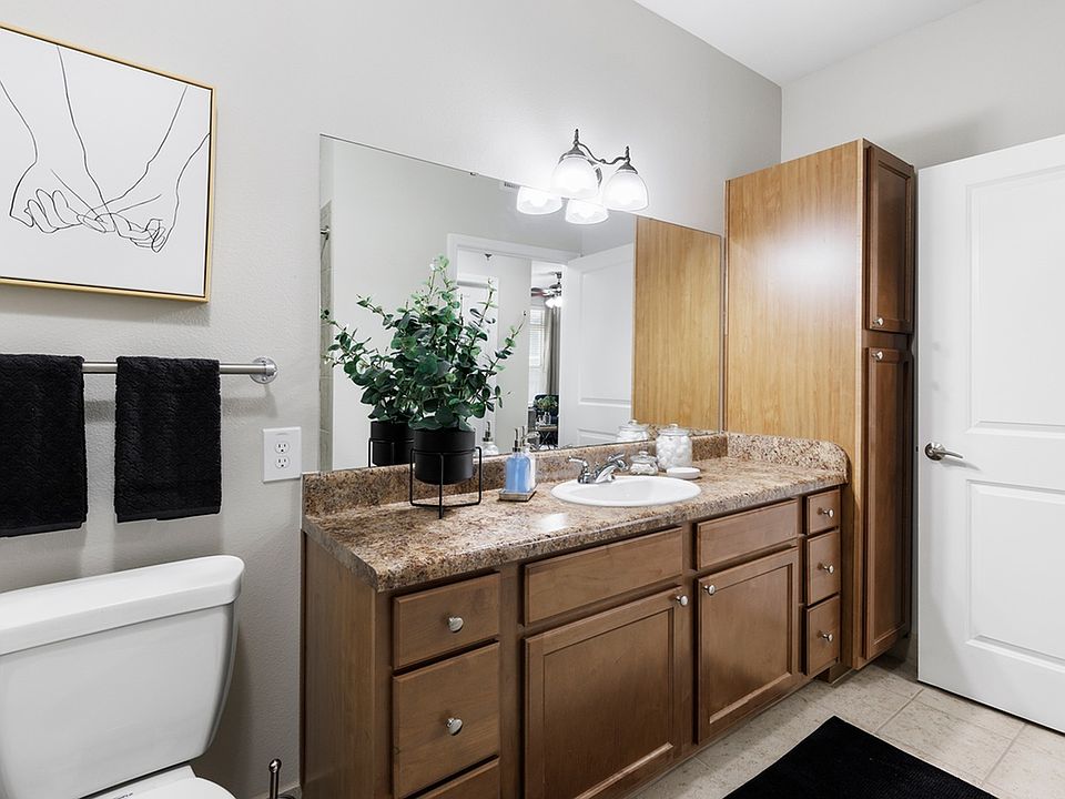 Bathroom with extra cabinets