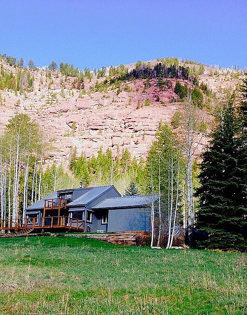 Meadow view of home