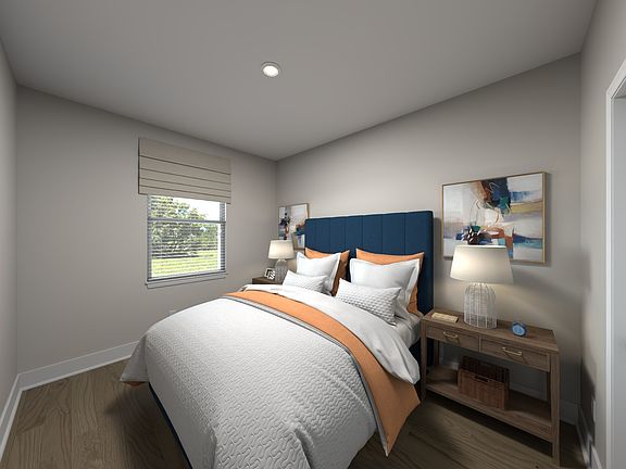 Secondary bedroom in the Townsend floorplan at Meritage Homes.