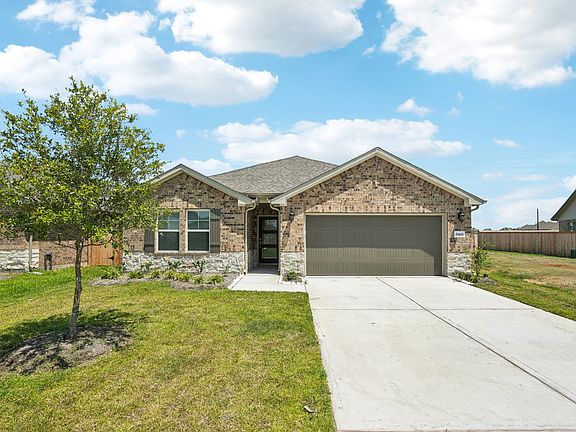 The exterior of a home in Wall Street Village of Richmond, TX.