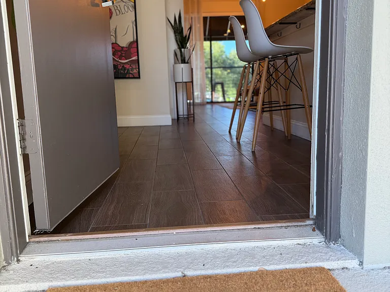 Gated entrance and private parking spot included.