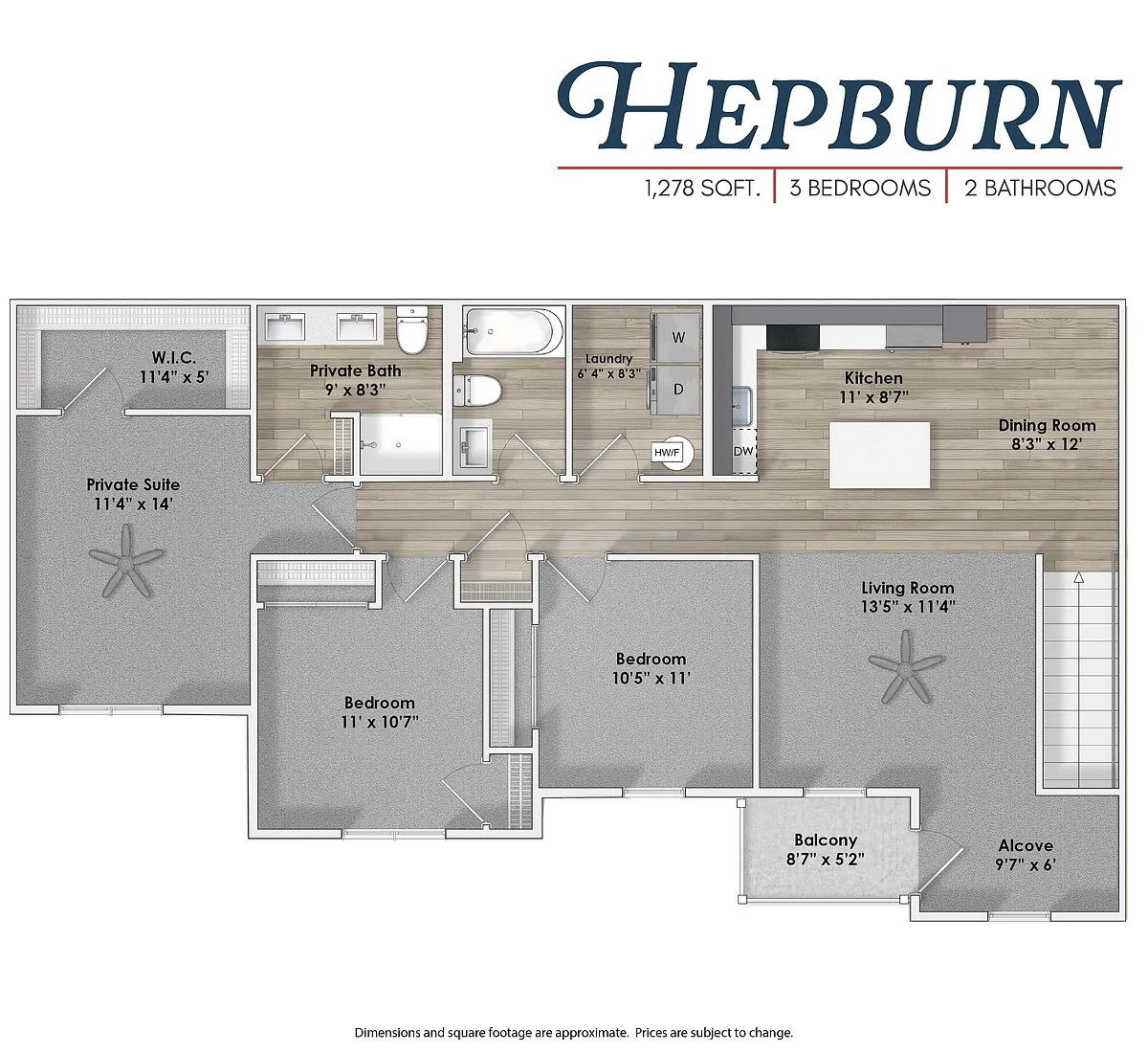 Floor plan Hepburn