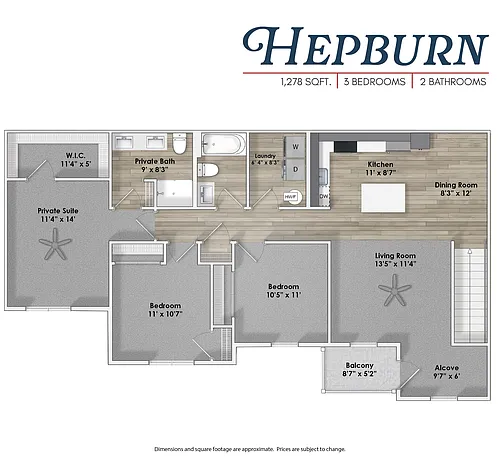 Floor plan Hepburn