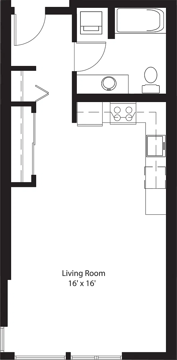 Floor plan Studio B