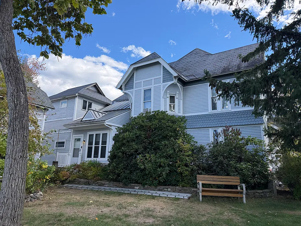 North side of house - apartment is on top floor shown