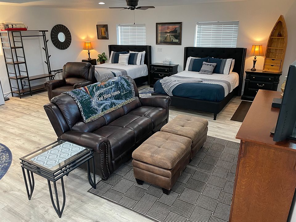 leather furniture, beds and matresses are new.