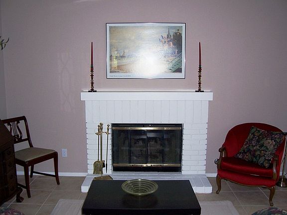 Fireplace in family room