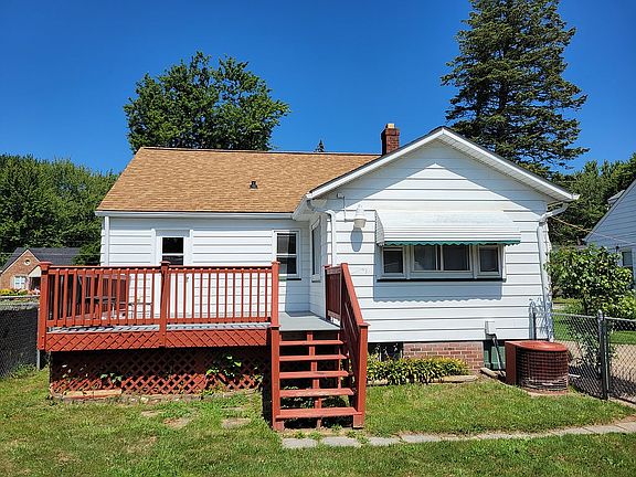 Back yard with deck